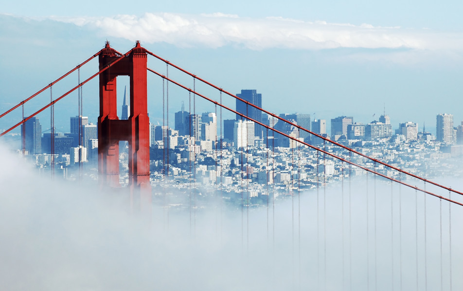 California:Turen avsluttes med et todagers besøk i San Francisco.