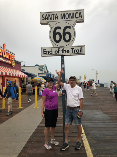 Laila og Bjørn Dahl - Santa Monica Pier Rt 66