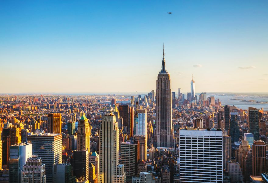 New York City cityscape on a sunny day